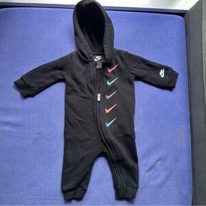 Baby Nike Black Sweatsuit one piece